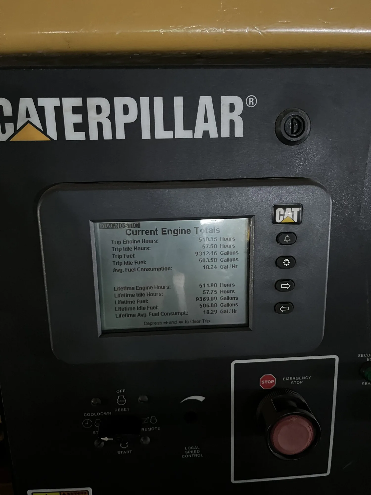 Low Hour Caterpillar 3512B HD 1675HP Tier 1 Diesel Marine Engine