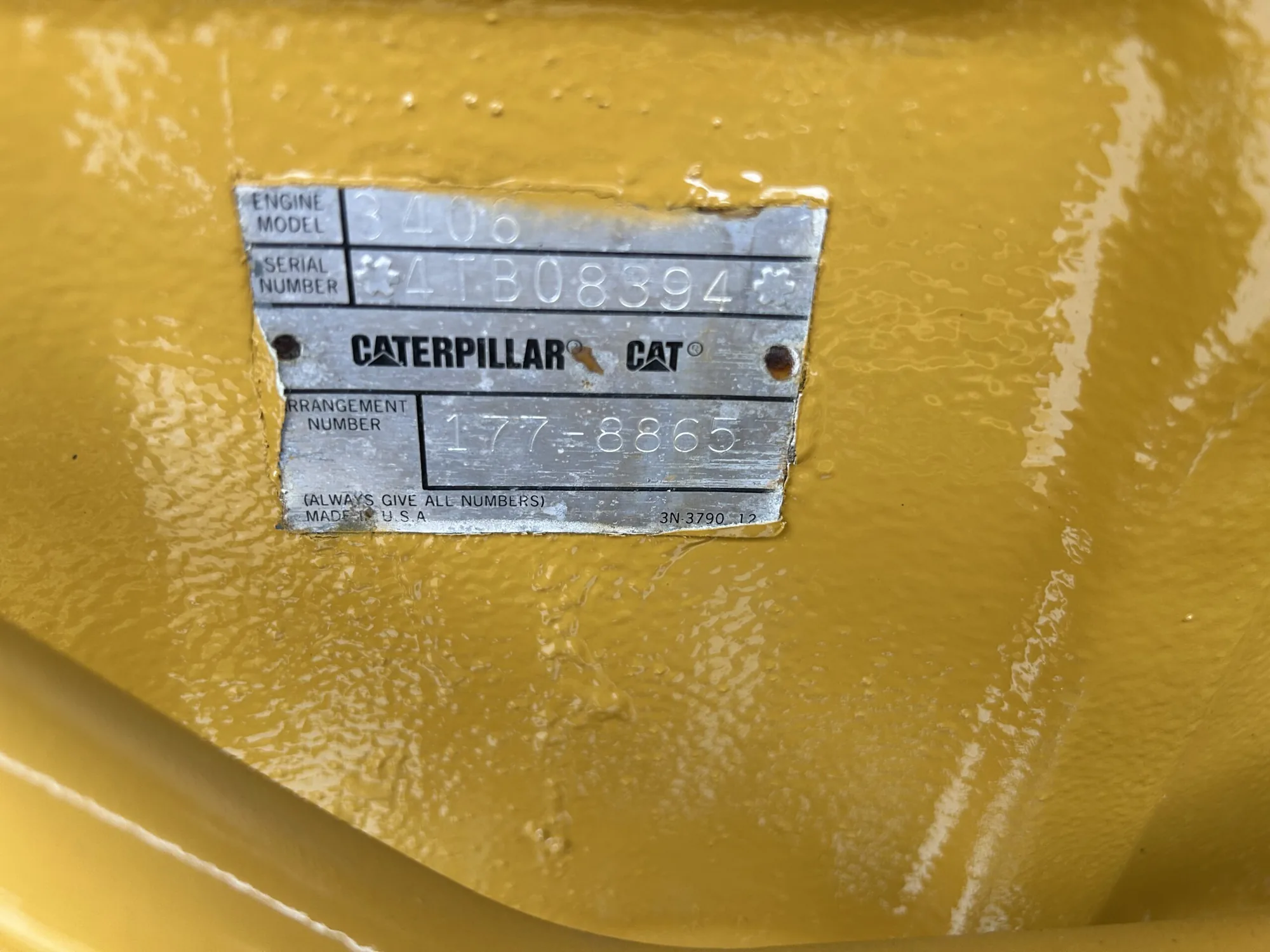 Like New Caterpillar 3406DITA 300HP  Diesel Marine Engine