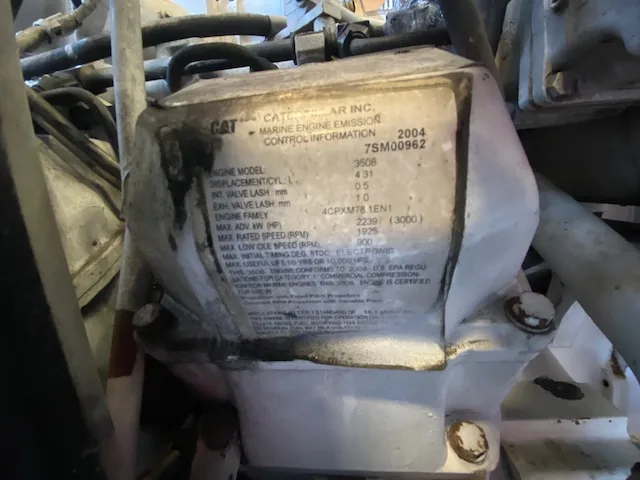 High Hour Caterpillar 3508B 1050HP Tier 1 Diesel Marine Engine