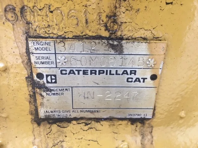 High Hour Runner Caterpillar 3412 DIT 540HP  Diesel Marine Engine