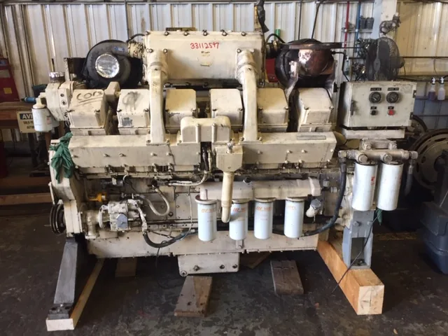 High Hour Cummins KT38-M 800HP  Diesel Marine Engine