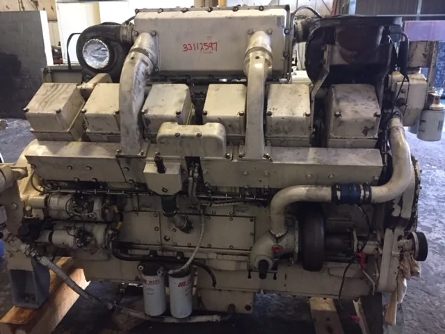 High Hour Cummins KT38-M 800HP  Diesel Marine Engine