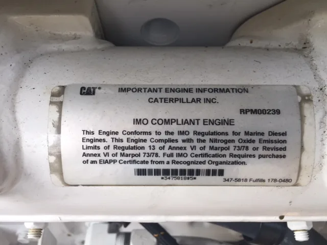 Low Hour Caterpillar C32 ACERT 1900HP Tier 3 Diesel Marine Engine