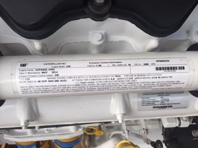 Low Hour Caterpillar C32 ACERT 1900HP Tier 3 Diesel Marine Engine