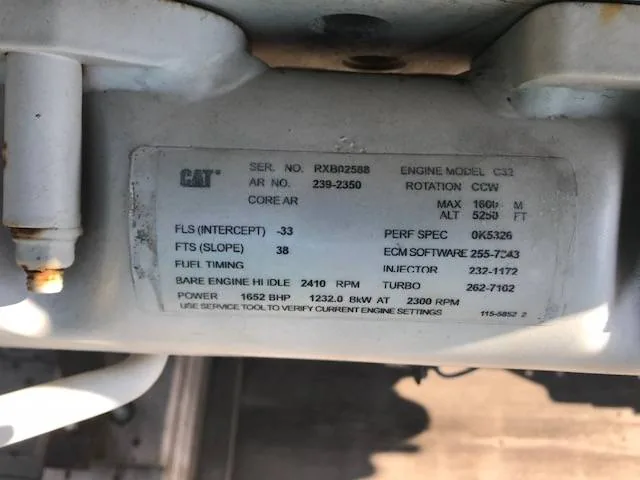 Good Used Caterpillar C32 1652HP Tier 1 Diesel Marine Engine