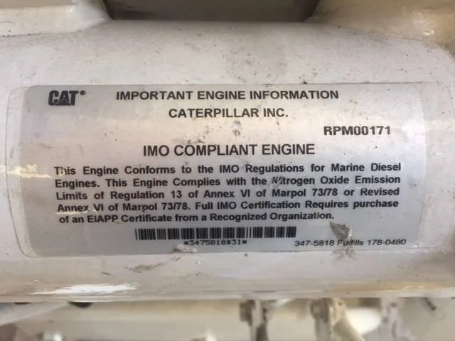 Low Hour Caterpillar C32 ACERT 1900HP Tier 3 Diesel Marine Engine