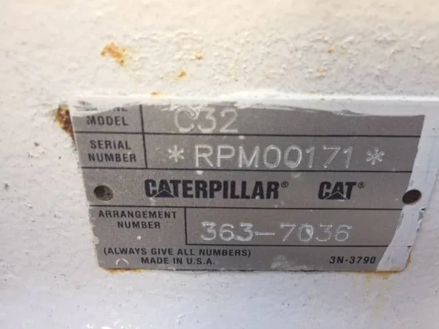 Low Hour Caterpillar C32 ACERT 1900HP Tier 3 Diesel Marine Engine