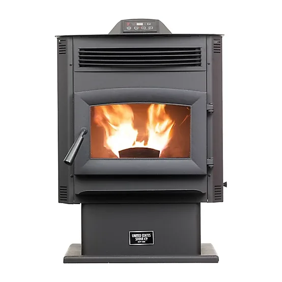 US Stove 1700 sq. ft. Pedestal Wi-Fi Pellet Stove with 90 lb. Hopper