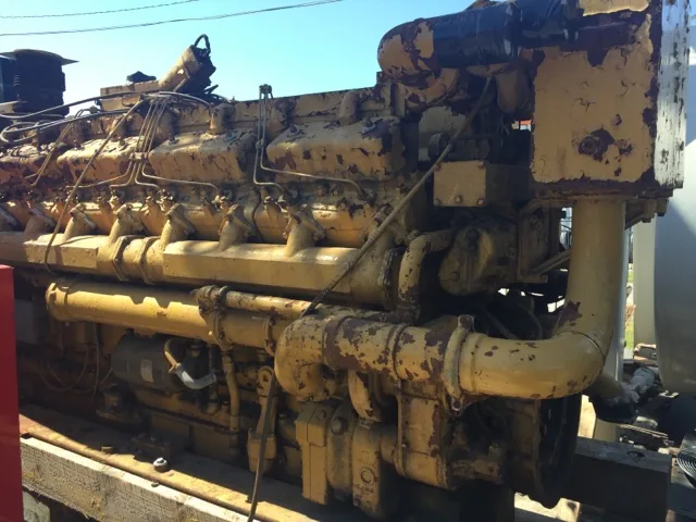 Good Used Caterpillar D399 TA 1125HP  Diesel Marine Engine