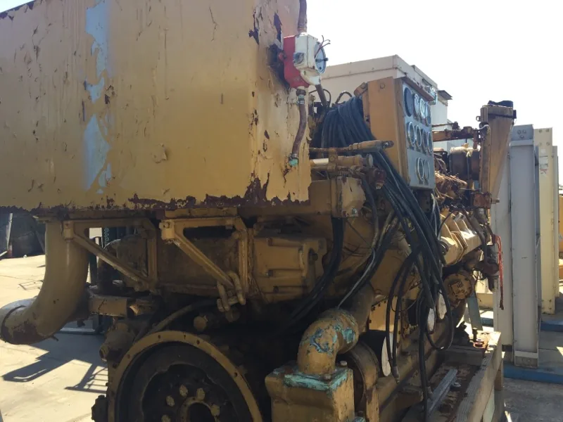 Good Used Caterpillar D399 TA 1125HP  Diesel Marine Engine