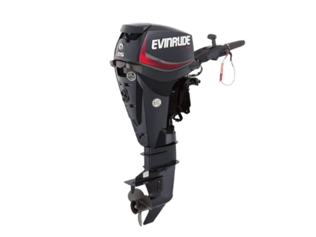 Evinrude E25DTSL 25HP – E-TEC Tiller 20-Inch
