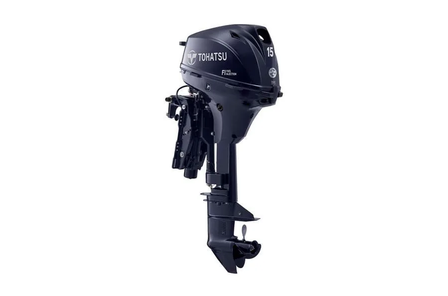 Tohatsu MFS15EEPTL 15HP – EFI Power Tilt Remote 20-Inch Shaft