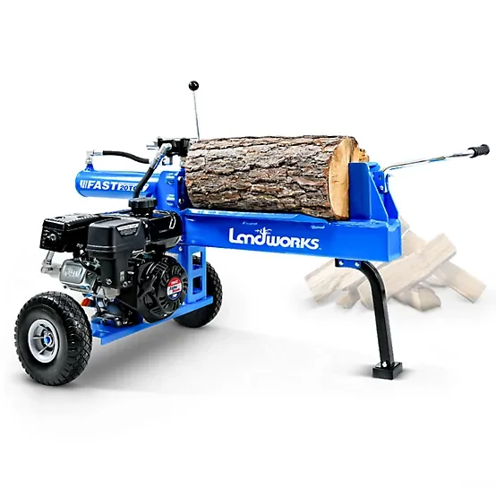 Landworks 20 Ton Gas-Powered Horizontal Hydraulic Log Splitter