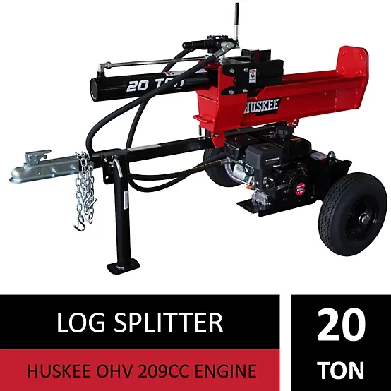 Huskee 20-Ton Gas-Powered Horizontal/Vertical Log Splitter, 209cc Engine